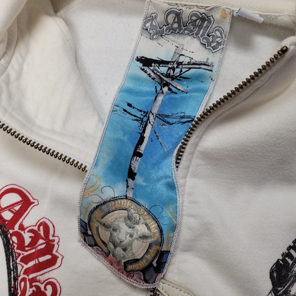 LAMB L.A.M.B Gwen Stefani Rare Zip Hoodie Early 2000s 2006? Womens Size Small - Picture 3 of 12